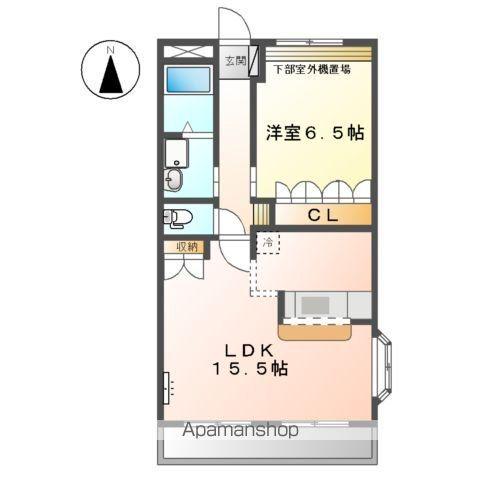 スユードヴィラ(1LDK/2階)の間取り写真
