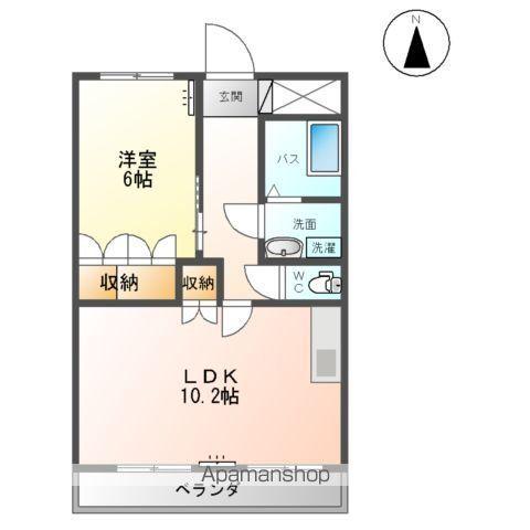 グランディール泰英2号館(1LDK/1階)の間取り写真