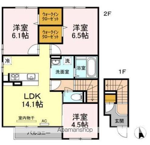 ルミエール(3LDK/2階)の間取り写真