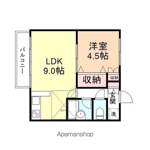 モア・アペックス野村第五(1LDK/2階)の間取り写真