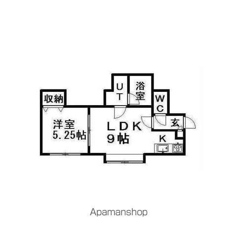 エルズカーサ(1LDK/3階)の間取り写真