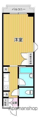 石川マンション5(1K/6階)の間取り写真