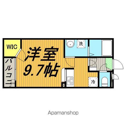 レオパレス南逆井(1K/1階)の間取り写真