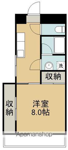 メゾン若林(1K/3階)の間取り写真