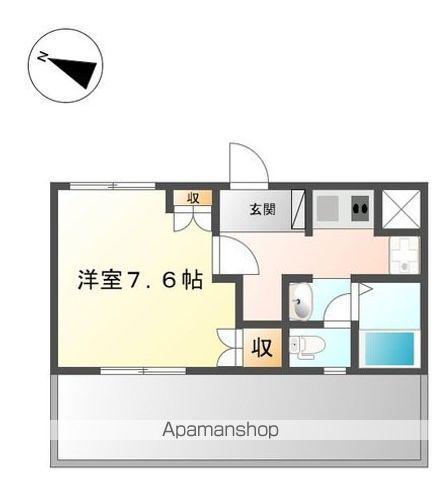 プレザンブリース(1K/2階)の間取り写真