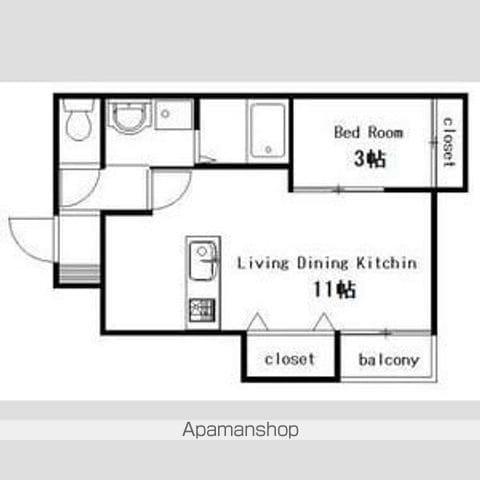 M'S COURT(1LDK/1階)の間取り写真