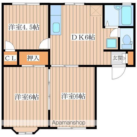 エスボアCITY2(3DK/1階)の間取り写真