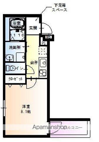 フジパレス長曽根町(1K/3階)の間取り写真