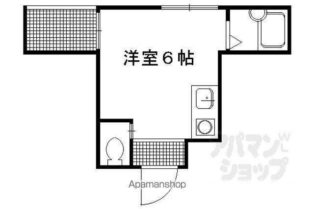 イクスピリオド京都河原町(ワンルーム/2階)の間取り写真