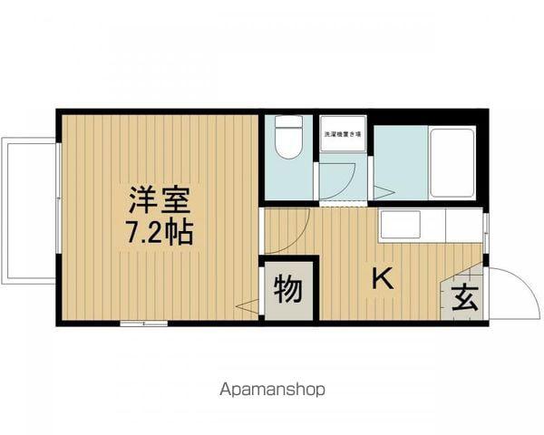 フレグランス西林(1K/2階)の間取り写真