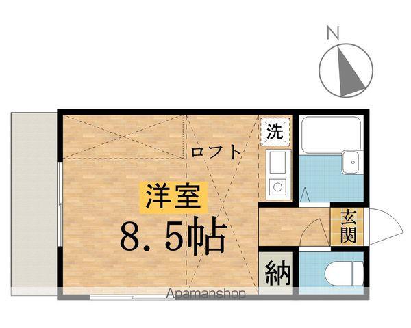 ローズヴィラ明神町(ワンルーム/1階)の間取り写真