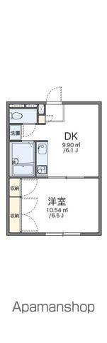 レオパレスCRECER(1DK/1階)の間取り写真