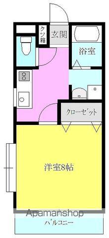 エルコート大貫(1K/2階)の間取り写真