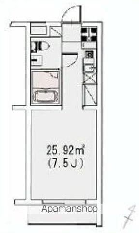 プロスパー上目黒(1K/3階)の間取り写真