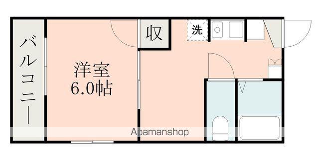 アトール水前寺(1DK/5階)の間取り写真