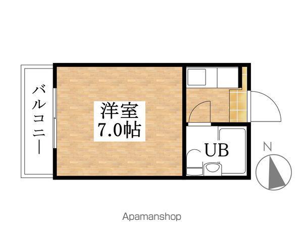 コーポIMAEDA(ワンルーム/2階)の間取り写真