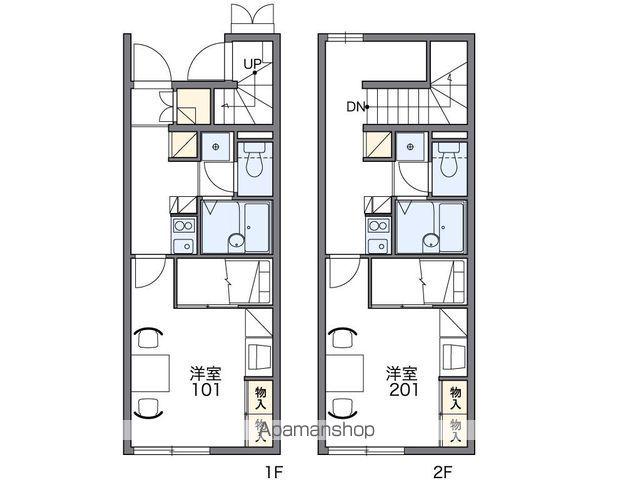 レオパレスMⅢ(1K/2階)の間取り写真