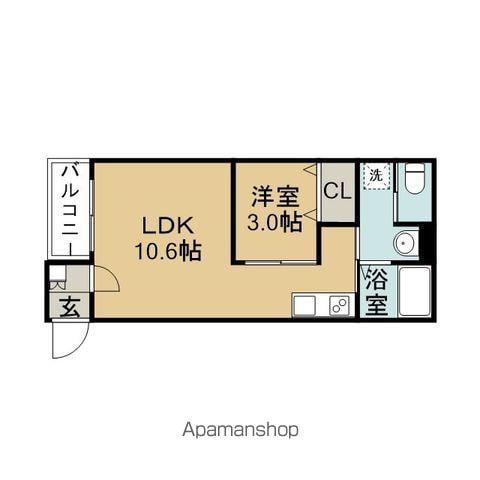 MORIYAMA HILLS(1LDK/1階)の間取り写真