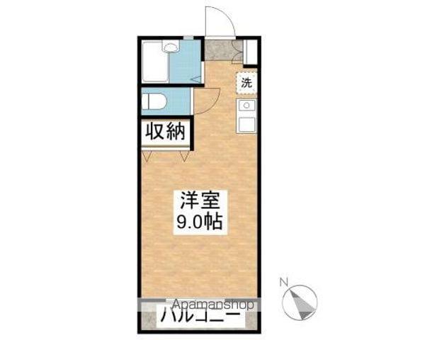 竹内ビル(ワンルーム/3階)の間取り写真