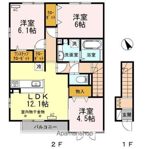 セーフティー コートⅢ(3LDK/2階)の間取り写真