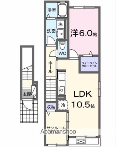 エミネンス(1LDK/2階)の間取り写真
