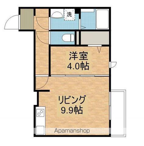グランド関空(1DK/2階)の間取り写真