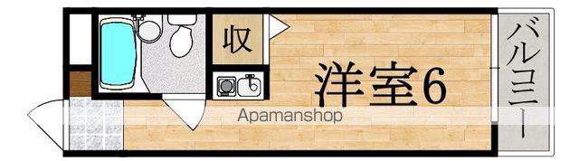 コーポ梛(ワンルーム/2階)の間取り写真