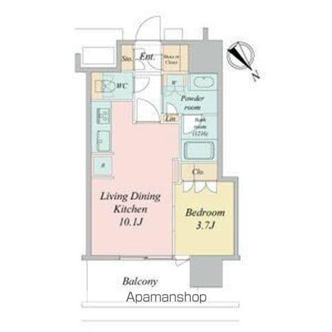 NAGOYA THE TOWER(1LDK/3階)の間取り写真