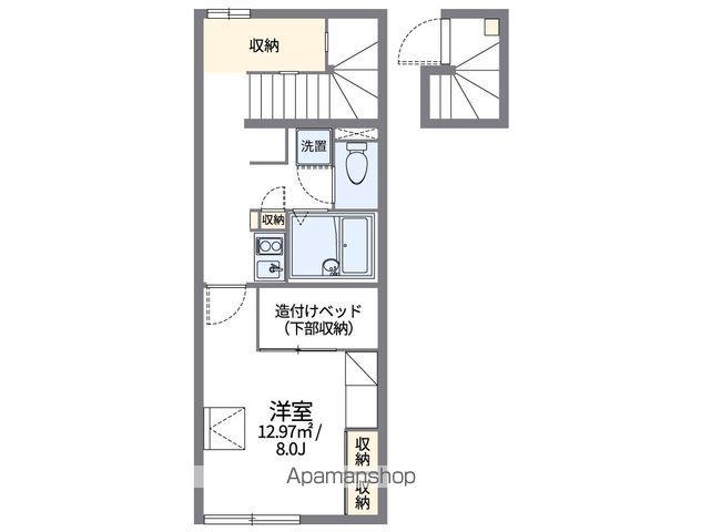 レオパレス愛宕(1K/2階)の間取り写真