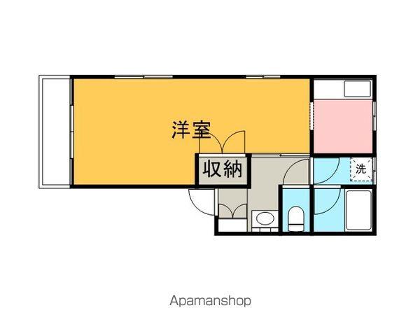 シティハイツC(1K/1階)の間取り写真