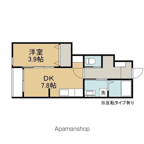 ルーチェドルチェ(1DK/1階)の間取り写真