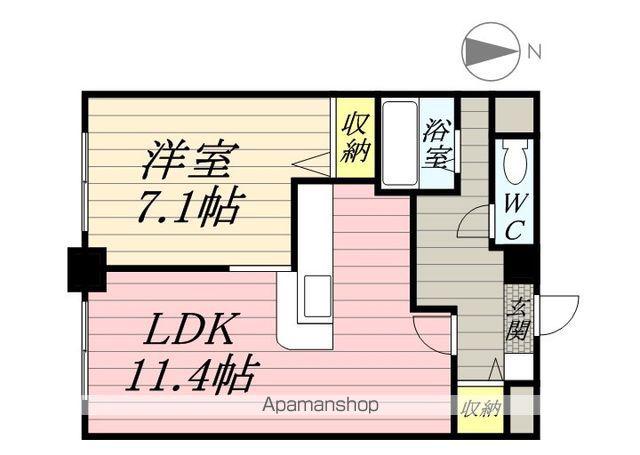 CROSS POINT(1LDK/5階)の間取り写真