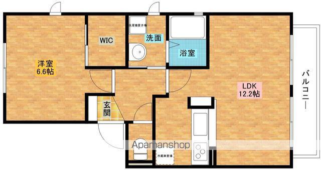 シャーメゾン川本(1LDK/2階)の間取り写真