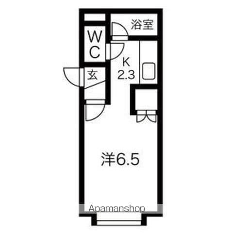 フォレストヒルズ東札幌(1K/3階)の間取り写真