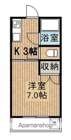 祝吉マンション(1K/3階)の間取り写真