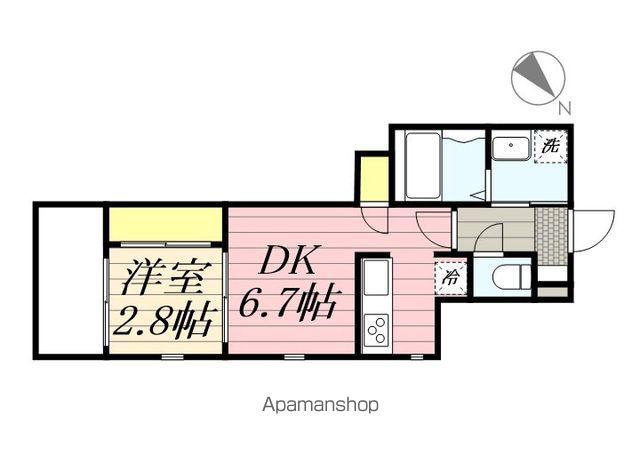 SMILEAX九産大前(1LDK/2階)の間取り写真