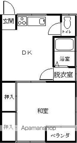 コーポ・OGATA(1DK/2階)の間取り写真