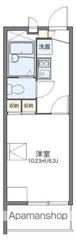 レオパレスHARVE(1K/3階)の間取り写真