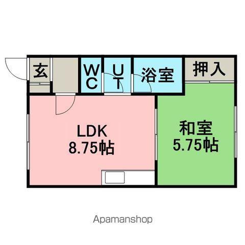KDハイツ5(1LDK/1階)の間取り写真