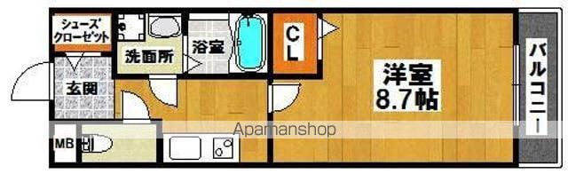 フジパレス堺香ヶ丘サウス(1K/3階)の間取り写真