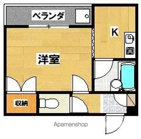 アスカマンション(1K/1階)の間取り写真