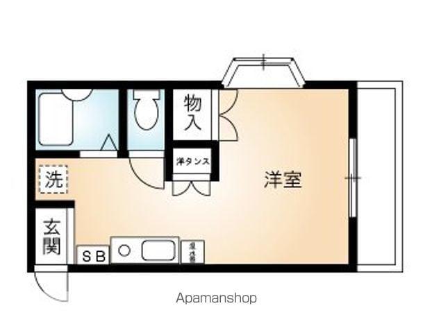 ピュアハイム野上(ワンルーム/1階)の間取り写真