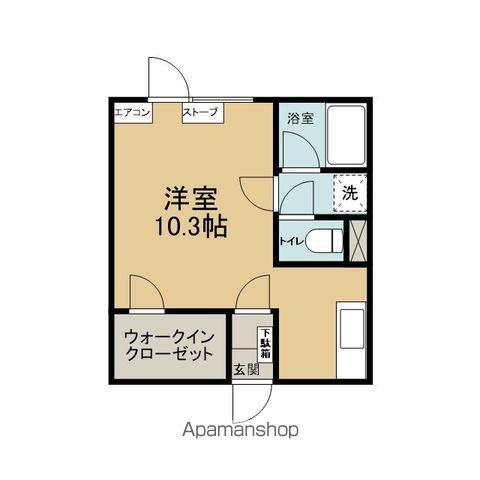 フレンドリー卸町3号館(ワンルーム/2階)の間取り写真