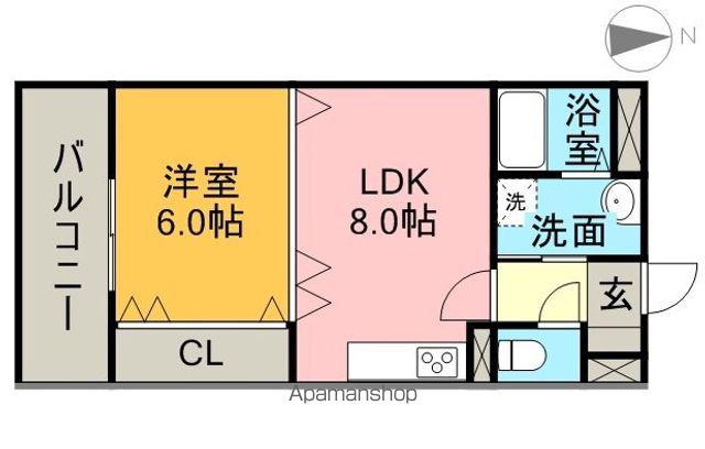 ミリオネア(1LDK/5階)の間取り写真
