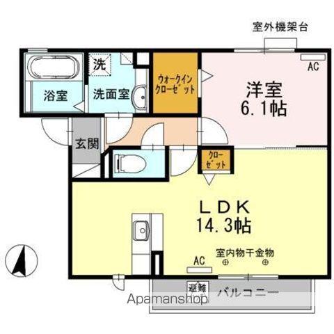 フェニックス(1LDK/3階)の間取り写真