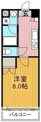 シティライフ明が丘(1K/4階)の間取り写真