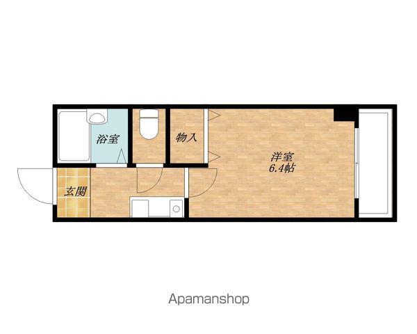 グロース・エレガント岸和田弐番館(1K/2階)の間取り写真