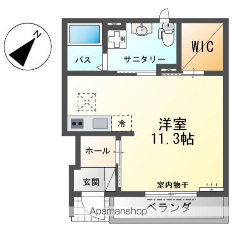 レジーナ ガーデン(ワンルーム/1階)の間取り写真