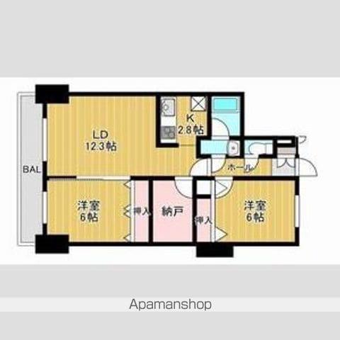 アトランティス新札幌(2LDK/9階)の間取り写真
