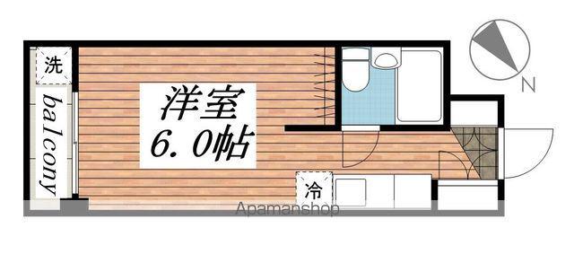 リエス大井仙台坂(1K/2階)の間取り写真